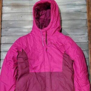 Columbia Cape Royal III Waterproof Winter Puffer Jacket Girls Large Pink